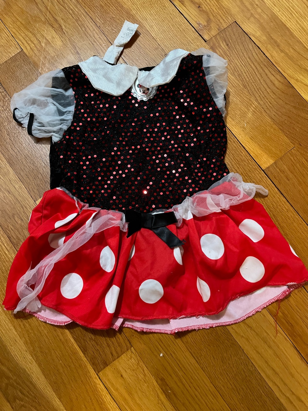 Red & Black Polka Dot Kids costume - Disney - Picture 1 of 4